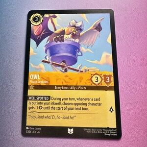 owl [winnie the pooh] - 1/204 (uncommon) — lorcana: azurite sea